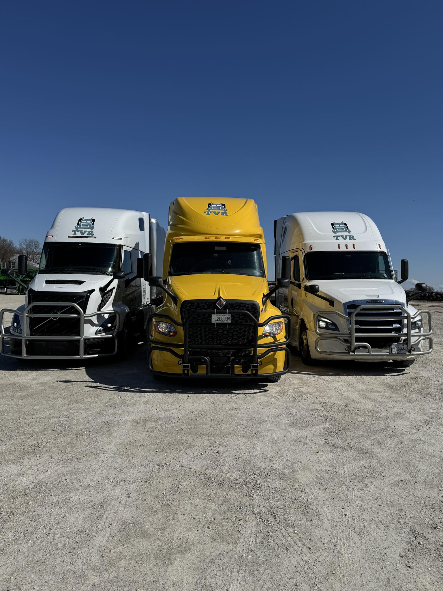 TVR Logistics freight truck on cross-country route