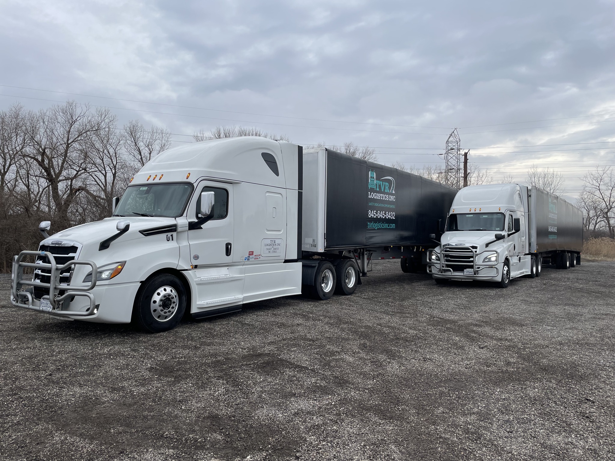 TVR Logistics OTR truck on open road across America